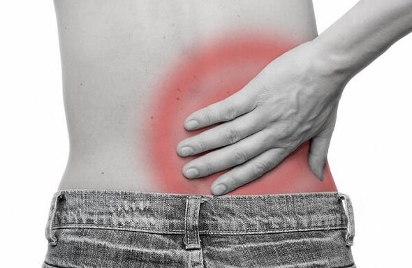 nyeri punggung bawah akibat osteochondrosis tulang belakang